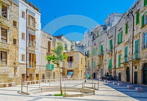 View of a small square in Molfetta, Italy....IMAGE