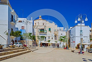 View of a small square in Polignano a Mare, Italy....IMAGE