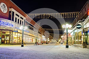 View of small swedish town