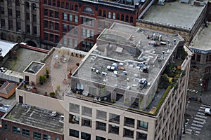 View from Smith Tower observation deck, Seattle, Washington