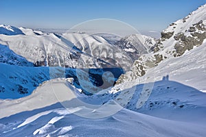 View from Smreciny mountain at West Tatras