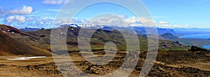 View from Snaefellsjokull mountain, Iceland