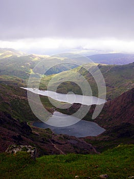 View from Snowdon peak - Wales