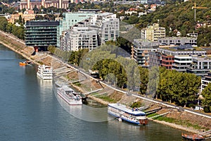 View from SNP bridge; River park