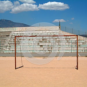 View of a soccer playground