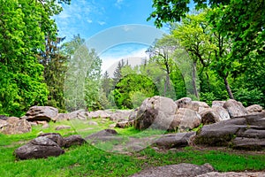 View of Sofiyivka park in Uman, Ukraine