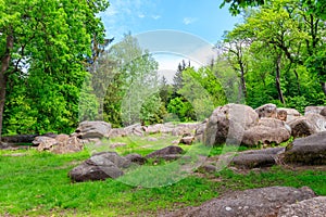 View of Sofiyivka park in Uman, Ukraine