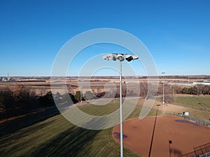 View of Softball field from above