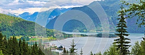 View of the Sognefjorden, Norway.