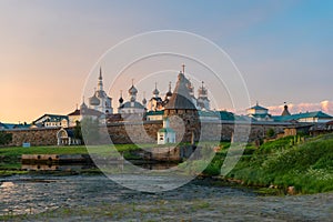 View on Solovetsky Monastery from the Bay of well-being