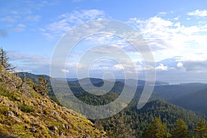 View Of Sooke From White Rock Cliffside