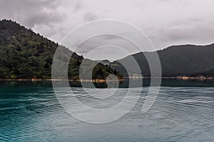 View of the sounds in Queen Charlotte Road, New Zealand