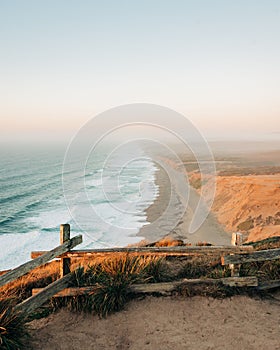 View from South Beach Overlook, at Point Reyes National Seashore, California