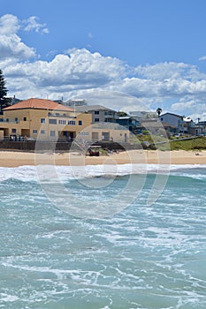 A view of South Curl Curl Beach in Sydney, Australia