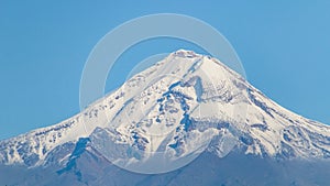 View of the south face of the Pico de Orizaba volcano in Mexico. photo