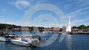 View of South Koster from North Koster Island in Sweden