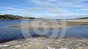 View of South Koster from North Koster Island in Sweden