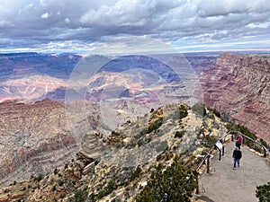 A view of the South Rim of the Grand Canyon with the Colorado River