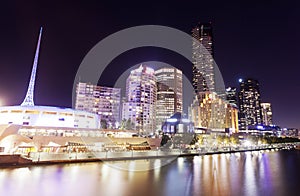 View of Southbank area in Melbourne, Australia photo