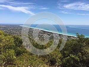 View Of the southern Mornington Peninsula and Port Phillip Bay From Seawinds Garden