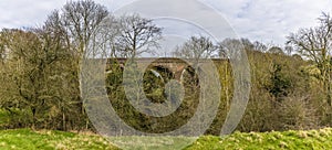 A view from the southern side of the abandoned Ingarsby Viaduct in Leicestershire, UK