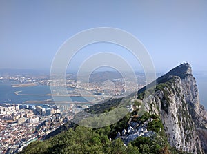 View of Spain from the Rock of Gibraltar