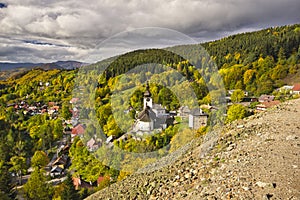 View at Spania dolina village from the mining heap