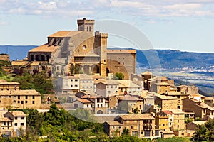 Spanish landscape navarre spain Ujue photo