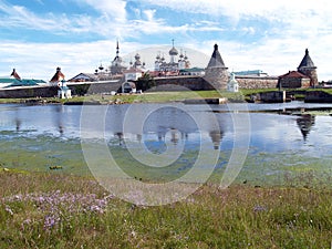 View of the Spaso-Preobrazhensky Solovki monastery, Russia
