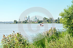 The view of Spaso-Yakovlevsky Monastery in Rostov city