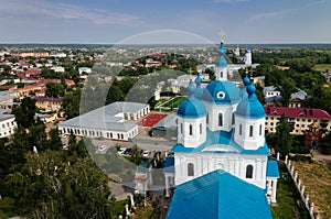 View of the Spassky Cathedral and the city center Elabuga.
