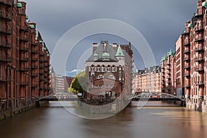 View of the Speicherstadt Hamburg