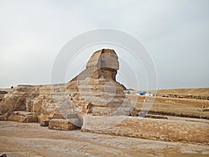 The view of Sphinks at Giza, Egypt