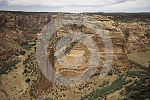 View of the Spider Rock in the Canyon de Chelly National Monument - horizontal