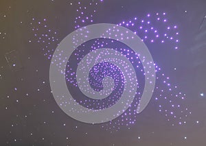 A view of spiral ceiling light