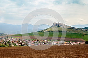 The view of The Spis Castle in Slovakia