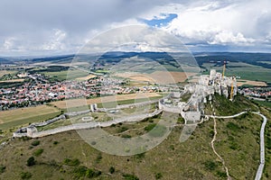 Pohled na Spišský hrad, Slovensko