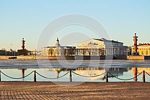 View of the Spit of Vasilevsky island