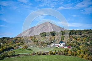 A view of the spoil heap in Sangerhausen