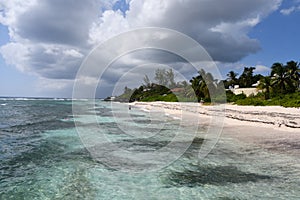 View from Spotts Public Beach on Grand Cayman in the Cayman Islands