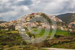 View of spring landscape around the city of Rass El Ma, Morocco.