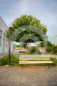 A view of a square in the historic center of Oeiras Piaui, Brazil