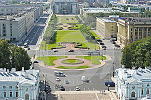 View of the square Rastrelli