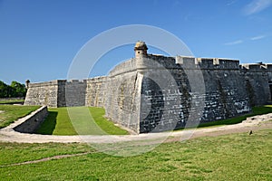 A view of the St Augustine Fort.