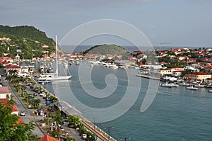 View of St.Barth harbour (French West Indies)