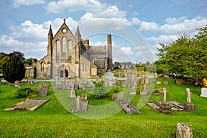 View of St Canices cathedral in Kilkenny in Ireland