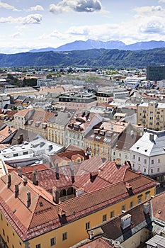 View from St Egyd Church over Klagenfurt