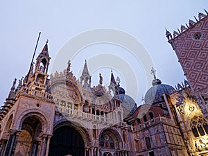 View of St. Mark& x27;s Cathedral or San Marco Basilica