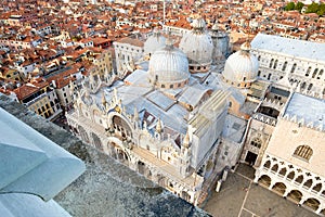 View of St Marks Basilica in Venice, Italy