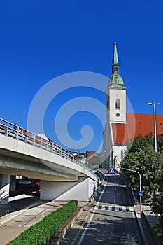 Pohľad na Dóm sv. Martina, Bratislava, Slovensko